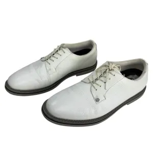 G/Fore G4 Saddle Gallivanter White Pebble Leather Golf Shoes Mens Size 11.5