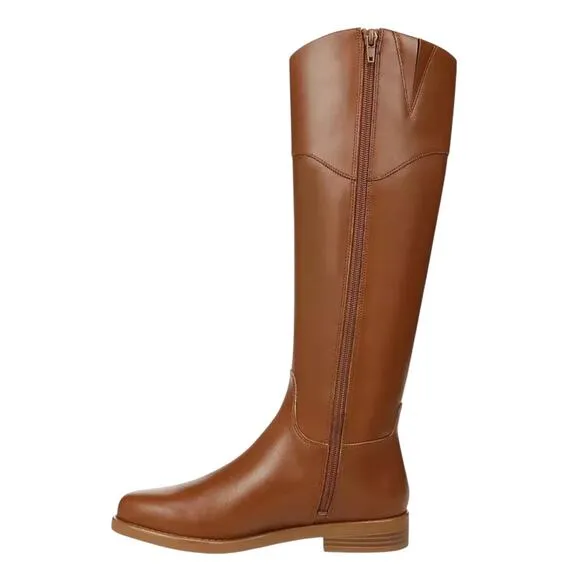 Giani Bernini Women's Sandraa Memory Foam Knee High Riding Boots Tan Size 5