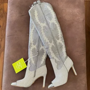 Gianni Bini KatyannaTwo Over-the-Knee Rhinestone Embellished Western Dress Boots