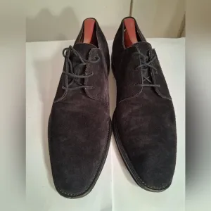 Givenchy Men’s Suede Derby Oxford  Black  Shoe Size 42 Us 9