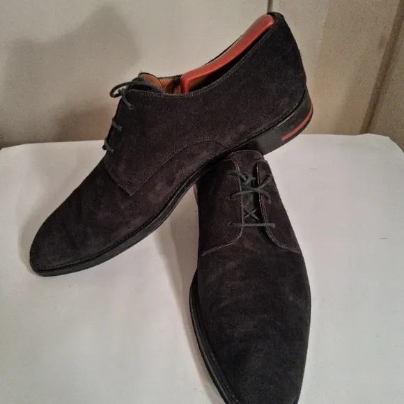 Givenchy Men’s Suede Derby Oxford  Black  Shoe Size 42 Us 9