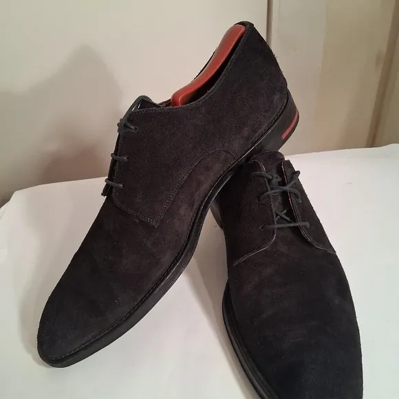 Givenchy Men’s Suede Derby Oxford  Black  Shoe Size 42 Us 9