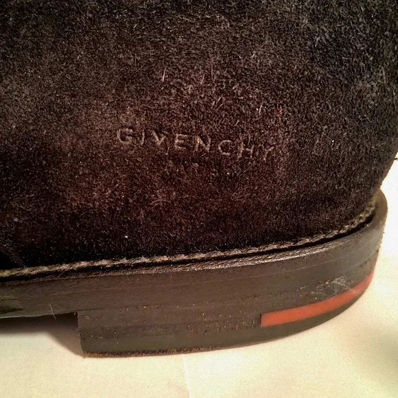 Givenchy Men’s Suede Derby Oxford  Black  Shoe Size 42 Us 9