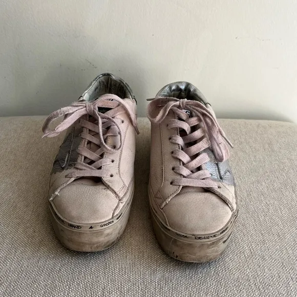 GOLDEN GOOSE Hi Star Leather Sneakers Size 38