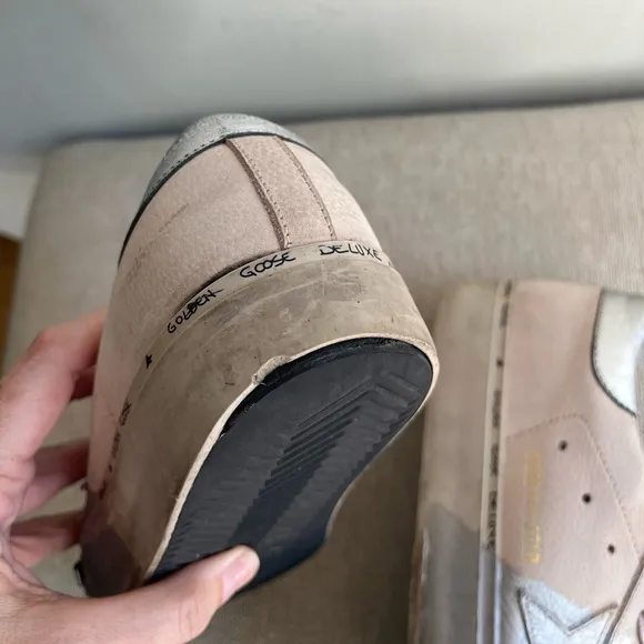 GOLDEN GOOSE Hi Star Leather Sneakers Size 38