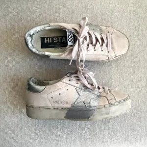 GOLDEN GOOSE Hi Star Leather Sneakers Size 38