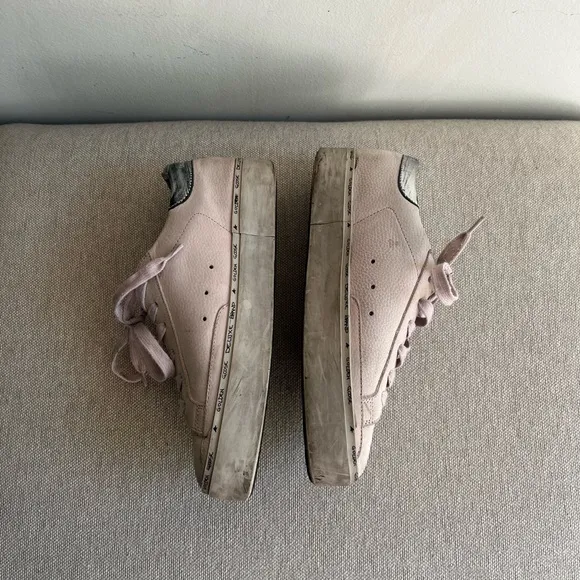 GOLDEN GOOSE Hi Star Leather Sneakers Size 38