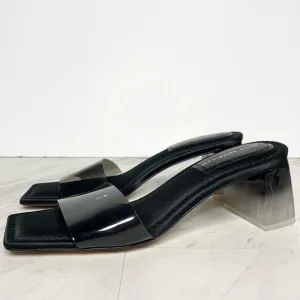 Good American Square Toe Heeled Sandal 10