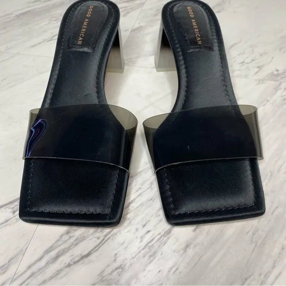 Good American Square Toe Heeled Sandal 10