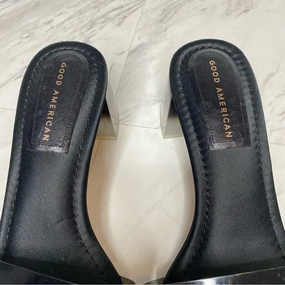 Good American Square Toe Heeled Sandal 10