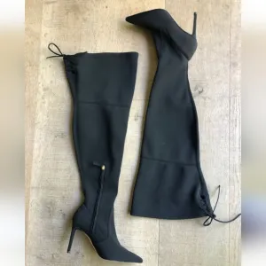 GOOD AMERICAN Women’s 5 black high heels over the knee boots New without Tag/box