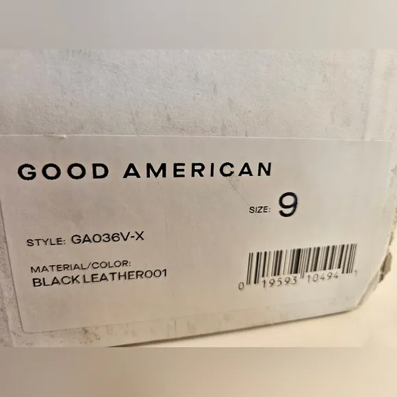 GOOD AMERICAN Women's Black Boots, size 8, NWT