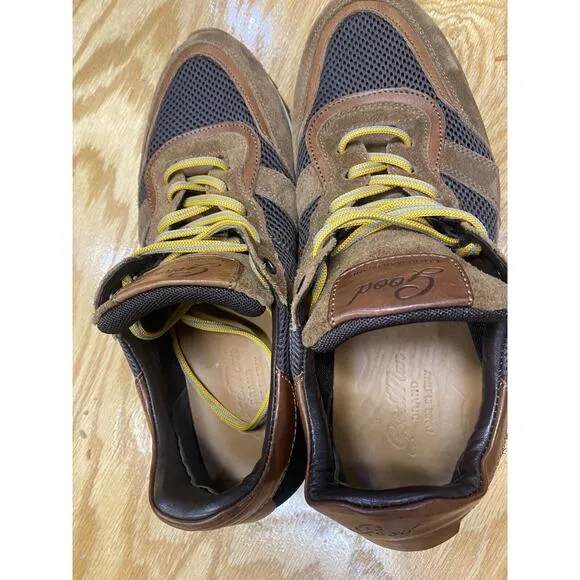 Good Man Brand Solid Triumph Sneaker Mens 10.5 Brown Leather Athletic Shoes S31