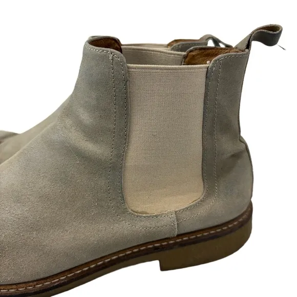 Gordon Rush Mens 10 Clyde Gray Suede Chelsea Boots Pull On