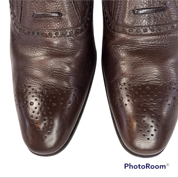 Gravati Per Davids Brown Leather Shoes Size 6.5