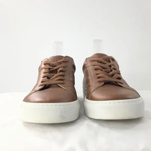 Greats Brooklyn Men's Sneakers Royale Cognac Brown Leather Lace Up Shoes Sz 13