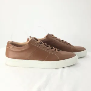 Greats Brooklyn Men's Sneakers Royale Cognac Brown Leather Lace Up Shoes Sz 13