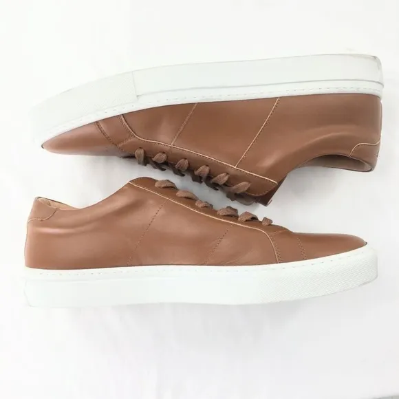 Greats Brooklyn Men's Sneakers Royale Cognac Brown Leather Lace Up Shoes Sz 13