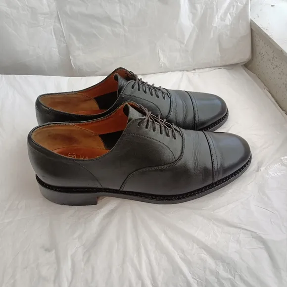 Grenson Men Size UK 8EF us 8.5 Leather Lace Up oxford cap toe Shoes