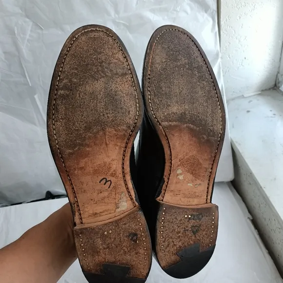 Grenson Men Size UK 8EF us 8.5 Leather Lace Up oxford cap toe Shoes