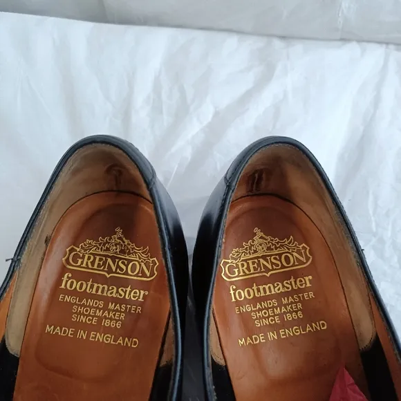 Grenson Men Size UK 8EF us 8.5 Leather Lace Up oxford cap toe Shoes