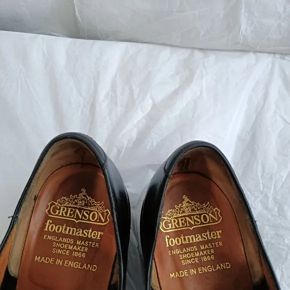 Grenson Men Size UK 8EF us 8.5 Leather Lace Up oxford cap toe Shoes