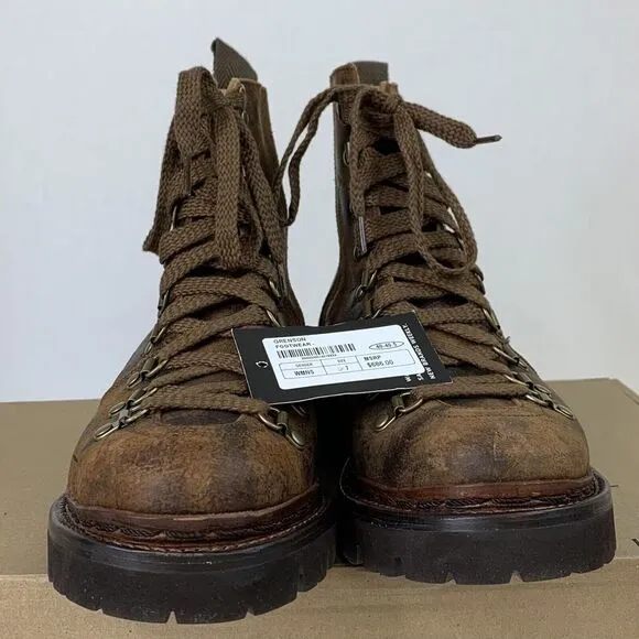 Grenson Womens Brady Distressed Brown Suede Ankle Boots Sz US‎ 9 UK 7