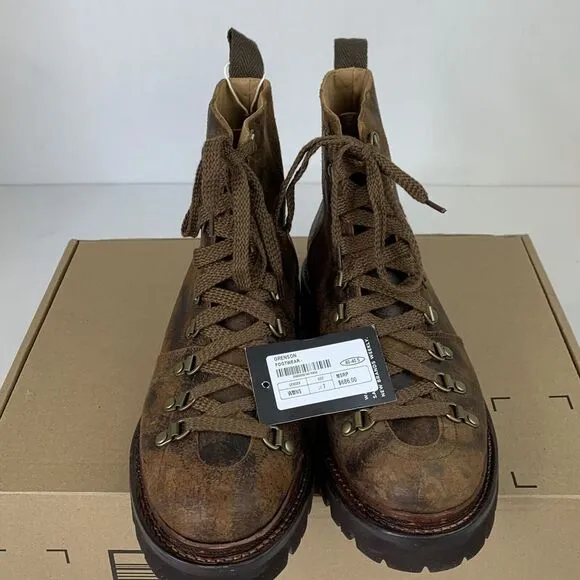 Grenson Womens Brady Distressed Brown Suede Ankle Boots Sz US‎ 9 UK 7