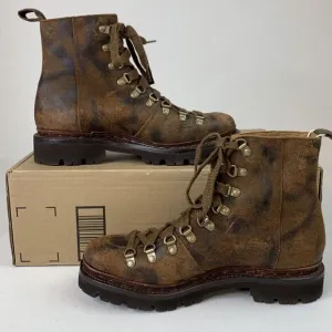 Grenson Womens Brady Distressed Brown Suede Ankle Boots Sz US‎ 9 UK 7