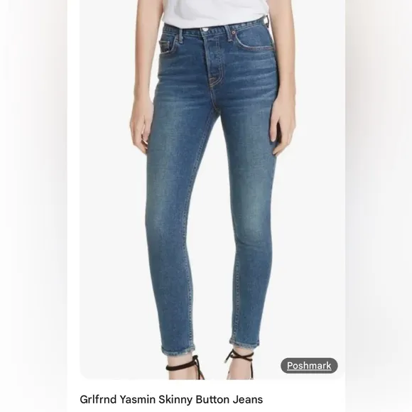 GRLFRND Jasmin Jeans NWT Joan Jett Wash Button Fly