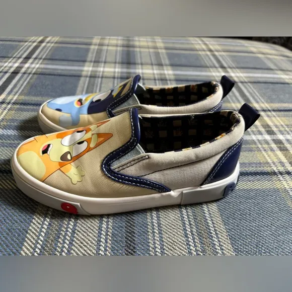GROUND UP Bluey Canvas Slip On Shoes Toddler