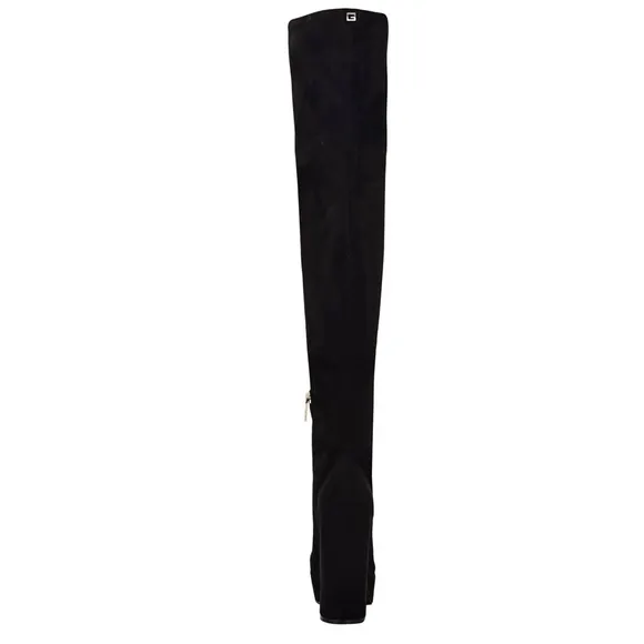GUESS Cristy Black Faux Suede Over The Knee Platform Boot Size 8.5
