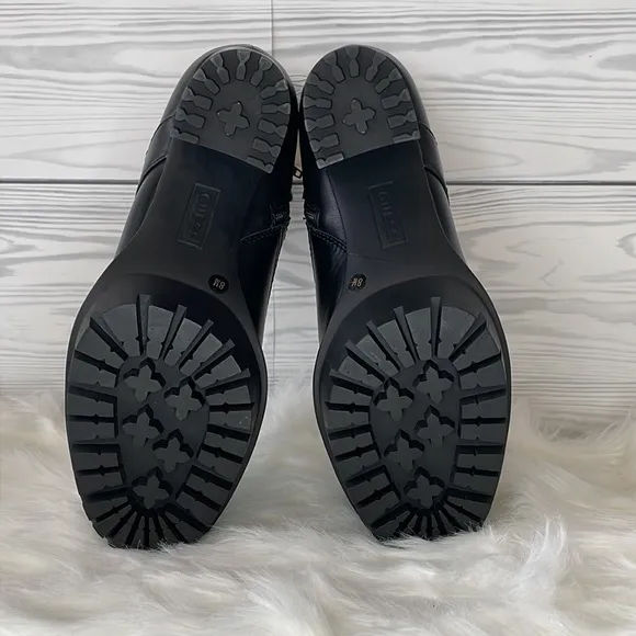 GUESS Manners Platform Heel Lace-Up Boots