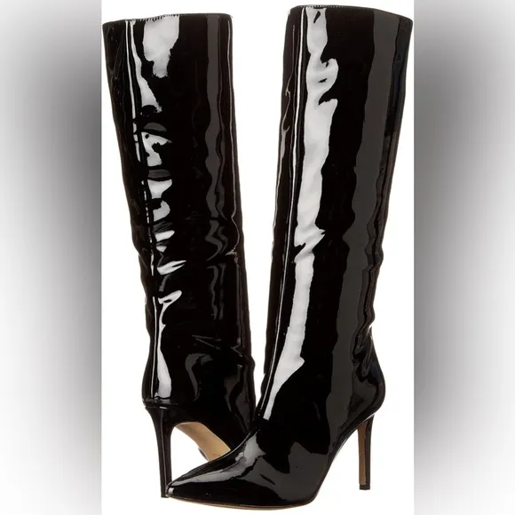 GUESS Womens Black Dayton Pointy Toe Stiletto Knee High Dress Boot•7M•New W/Box