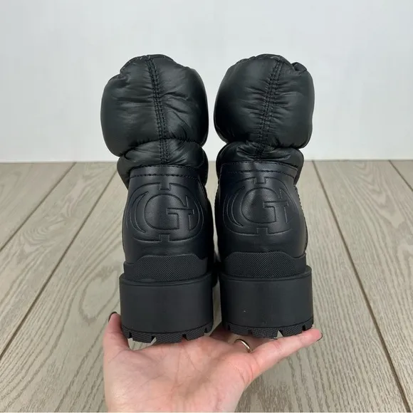 GUESS Women's Leeda Cold Weather Puffer Boots 9M Black