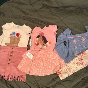 Gymboree Kids Matching Sets - Pink, Blue, Cream