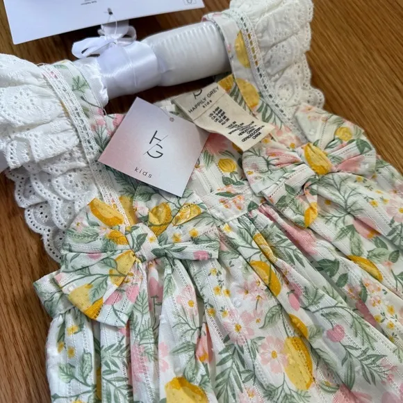 Happily Grey Baby Girl 3 Piece Outfit Set