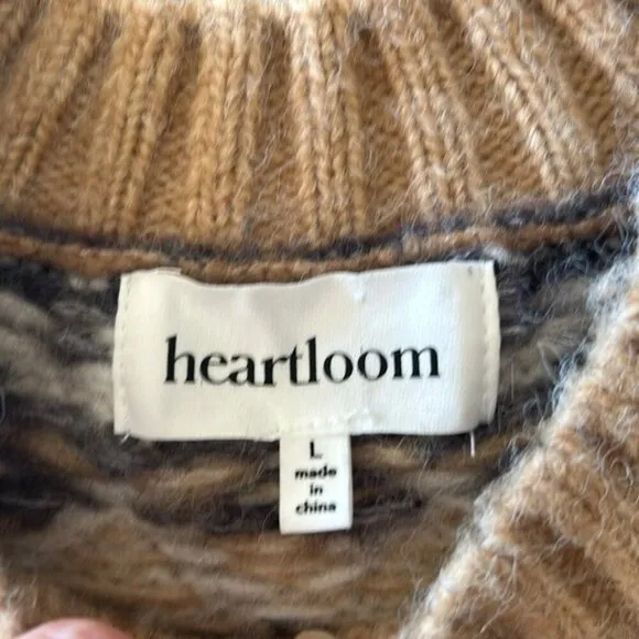 HEARTLOOM The Sara Sweater  Birch large EUC