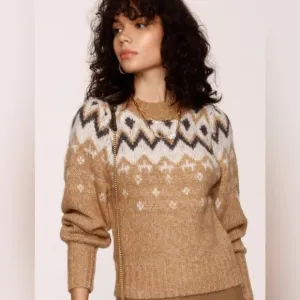 HEARTLOOM The Sara Sweater  Birch large EUC