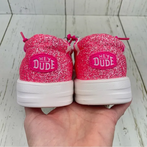 Hey Dude Karina Cow Shoes Electric Pink