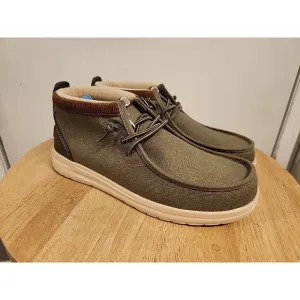 Hey Dude Men's Wally Mid GripR Workwear Dusty Olive Shoes NIB! 2024 Size M10