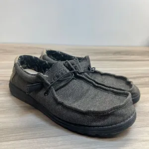 Hey Dude Wally Canyon Gray Men’s Size 10 Shoes Lightweight Slip On Comfort