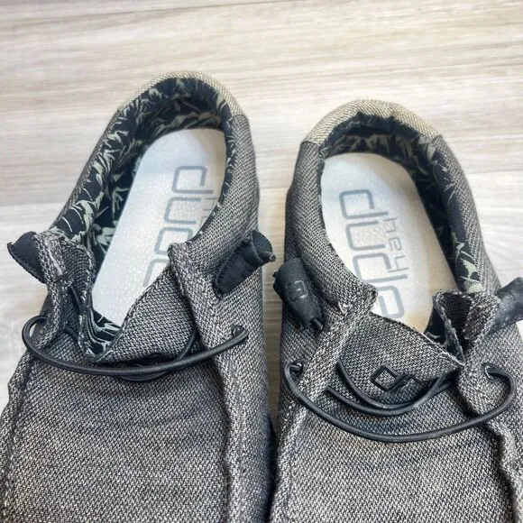 Hey Dude Wally Canyon Gray Men’s Size 10 Shoes Lightweight Slip On Comfort