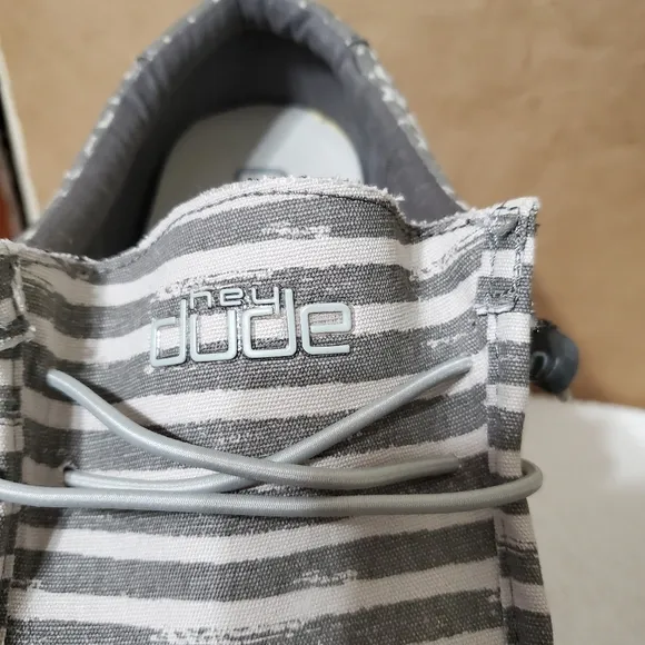 Hey Dude Wally Greyed Patriotic Mens Shoes