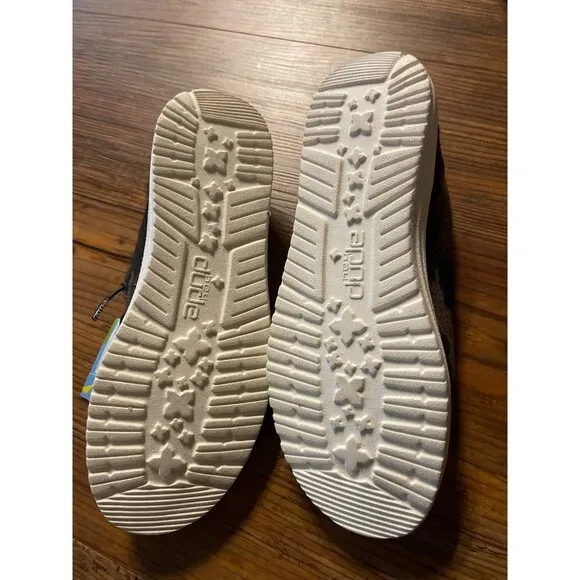 Hey Dude Wally Linen Youth Camo Slip-On Shoes  Size Y4-L5 New With Tag