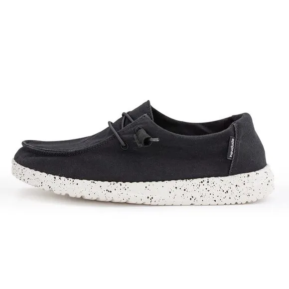 HEY DUDE WOMEN'S WENDY L BLACK SIZE 8 | WOMEN’S SHOES | WOMEN’S LACE UP LOA