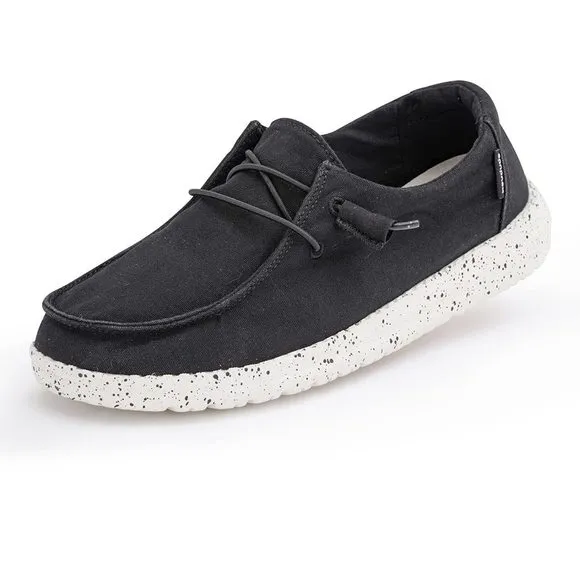 HEY DUDE WOMEN'S WENDY L BLACK SIZE 8 | WOMEN’S SHOES | WOMEN’S LACE UP LOA