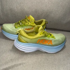 HOKA ONE Bondi 8 Mens Shoes 9D Butterfly Evening Primrose