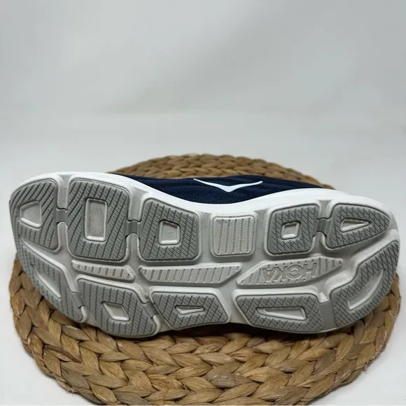 HOKA ONE Bondi 9 Running Shoes Varsity Navy White Size 10 Men's
