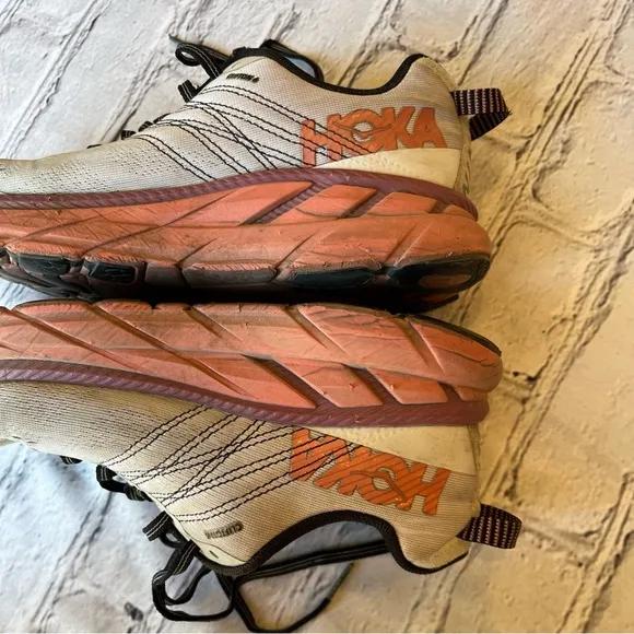 HOKA ONE Clifton Size 9 Women’s Running Shoes Pink Black Comfort Sneakers